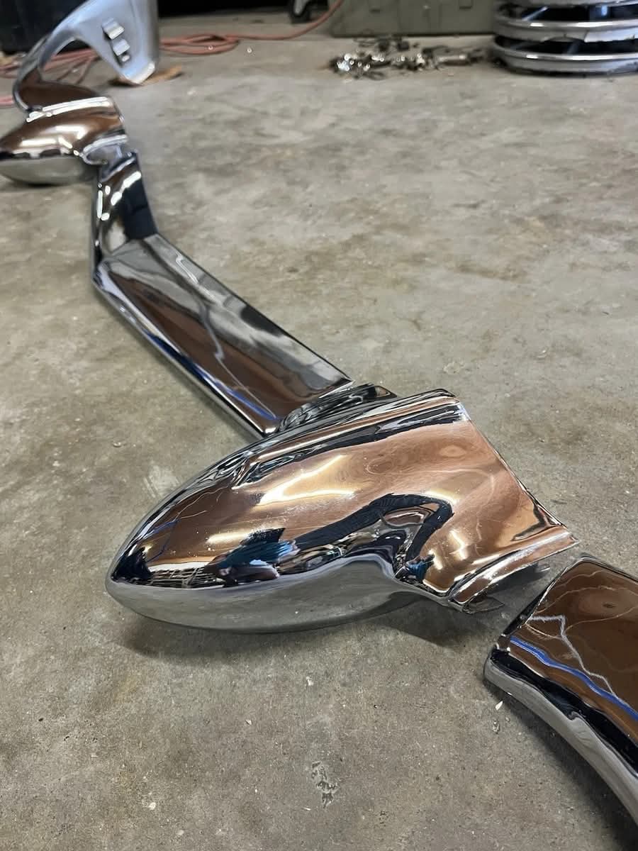 1956 Chevy Front Bumper Assembly - Image 3