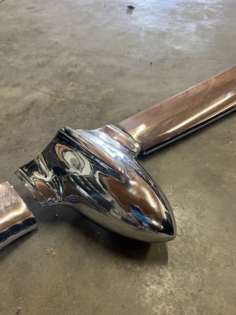 1956 Chevy Front Bumper Assembly - Image 4