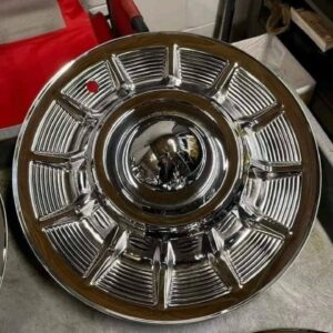 1957 Cadillac hubcaps all chrome